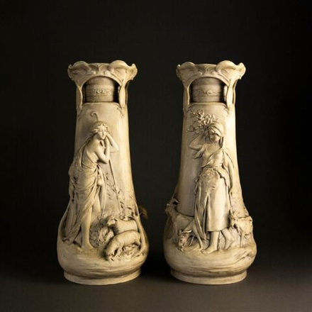 Винтаж: Парные вазы Royal Dux