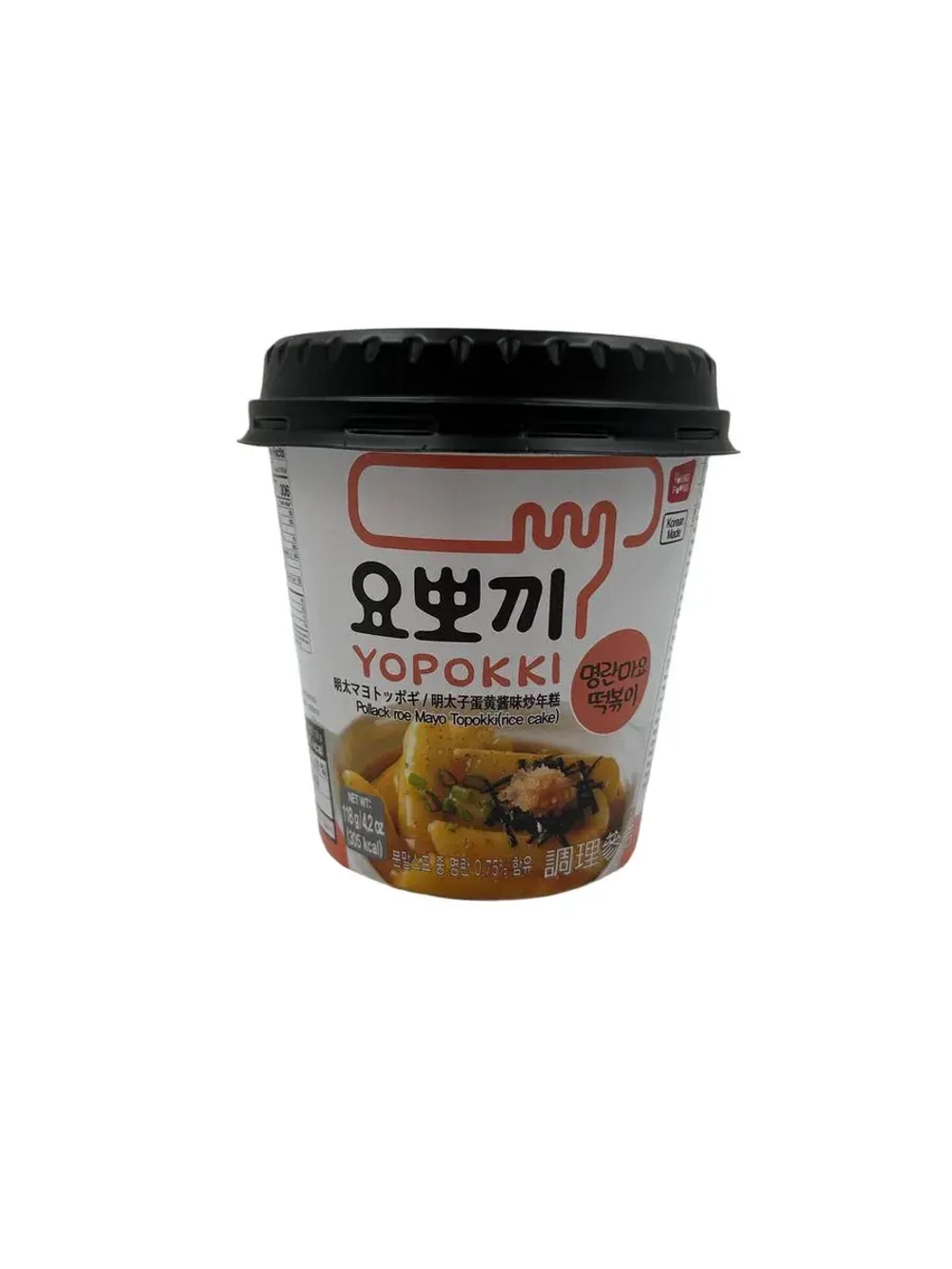 Рисовые ттокпокки с икрой минтая и майонезом ,(2шт)