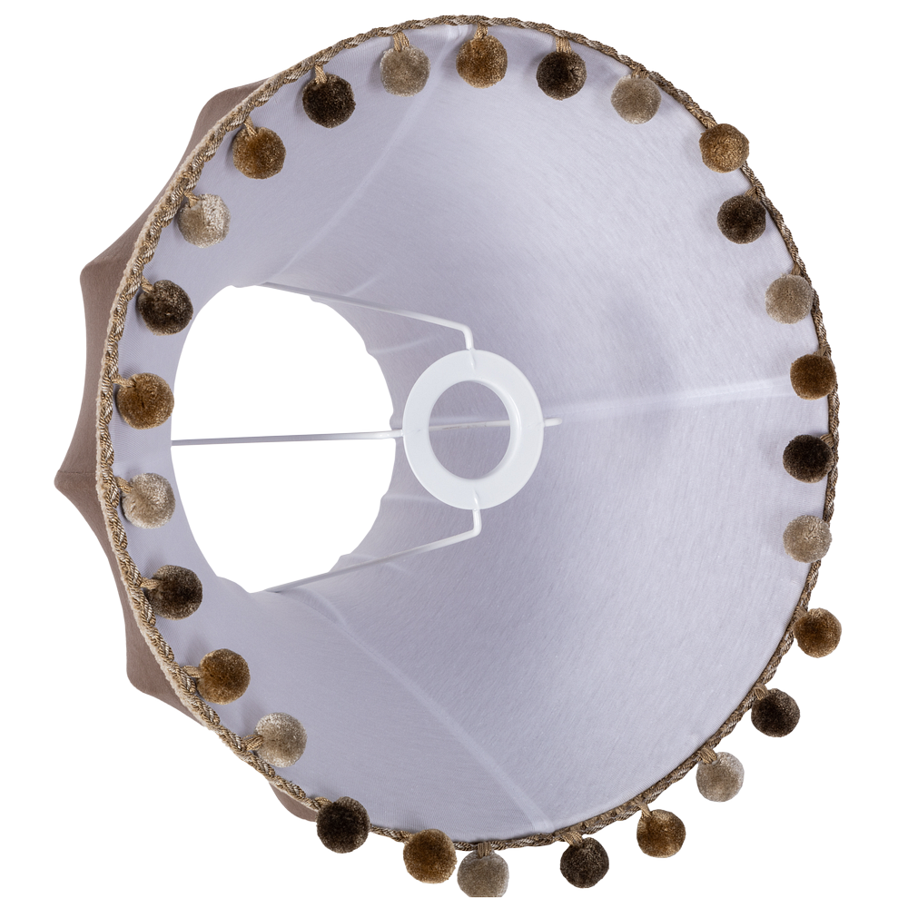 Настольная лампа Ваза Ребристая Бронза Классика Капучино