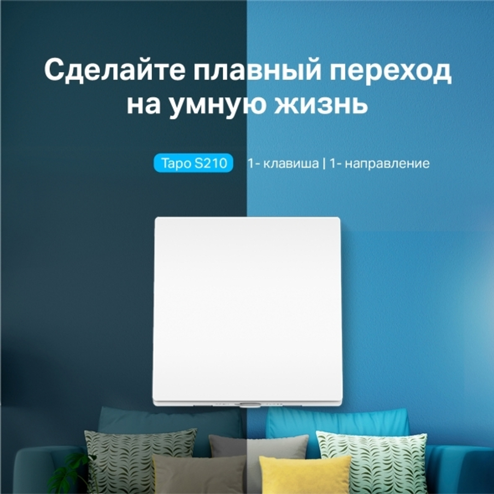 Выключатель умный двухклавишный TP-Link Tapo S210
