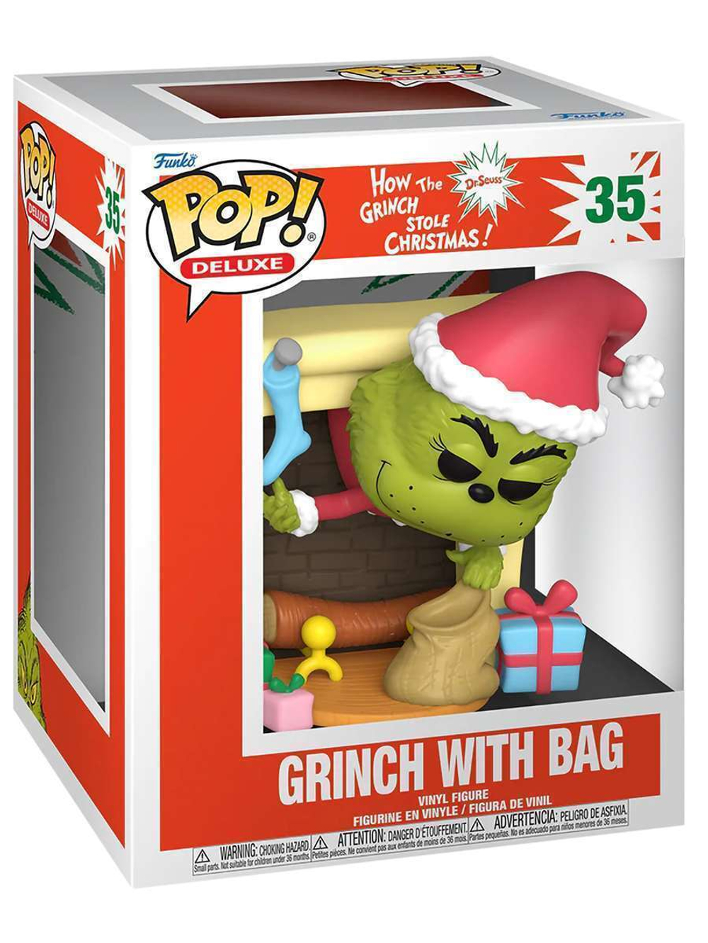 Фигурка Funko POP! Deluxe How the Grinch Stole Christmas Grinch w/Bag (35) 80972