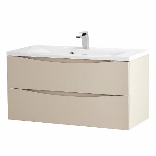 Тумба с раковиной Belbagno MARINO 100 подвесная Crema Opaco