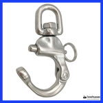 Карабин фаловый быстроразъемный с вертлюгом, 70 мм.