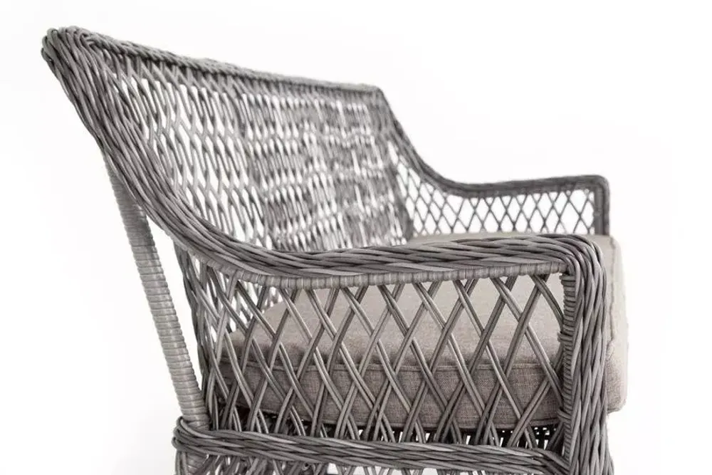 "Латте" диван двухместный из искусственного ротанга, цвет графит