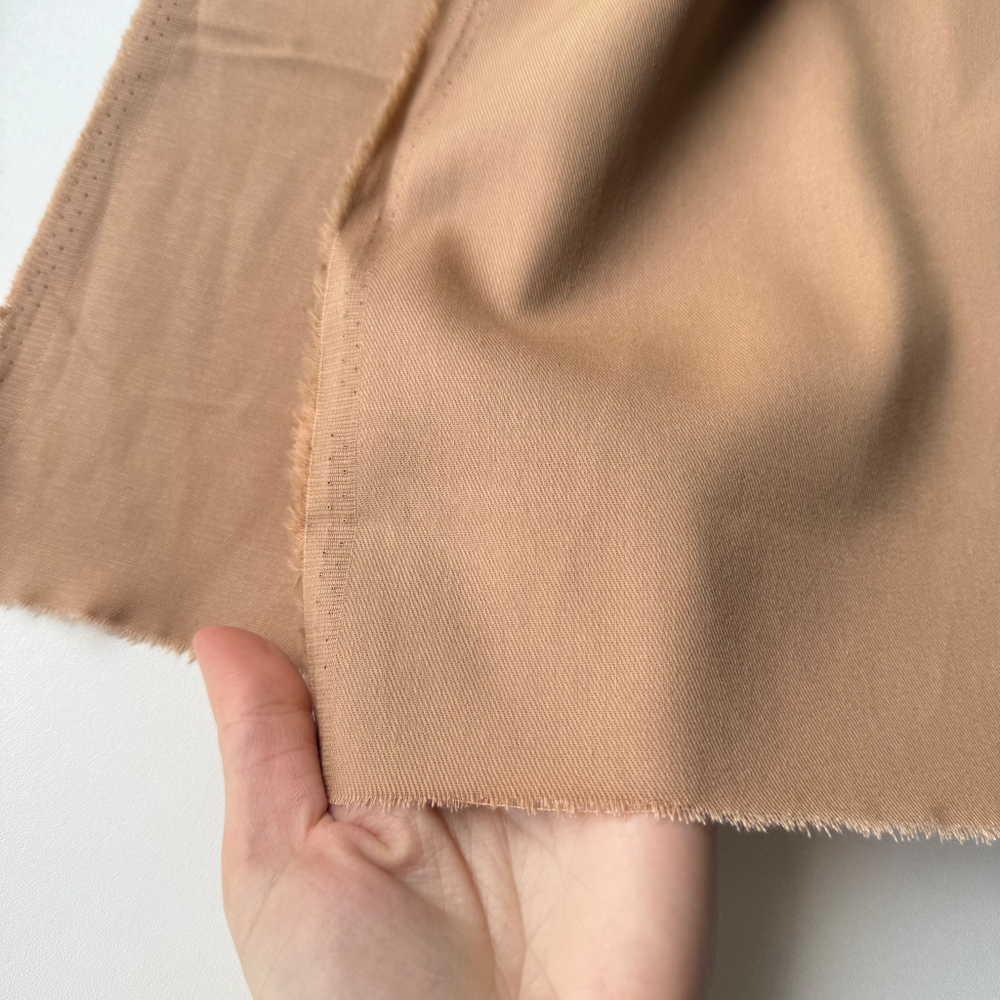 Джинса хлопковая (плотность 195 гр/м2) Миндаль