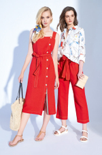 3729 Брюки женские (красный)