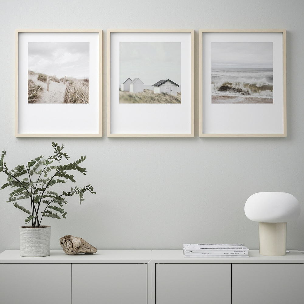 IKEA BILD  (ИКЕА БИЛД)  -  Плакат, береговая линия, 40x50 см