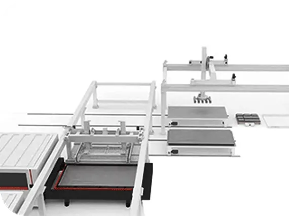 Автоматизированная система HGTECH серии LCL для загрузки и хранения листового металла