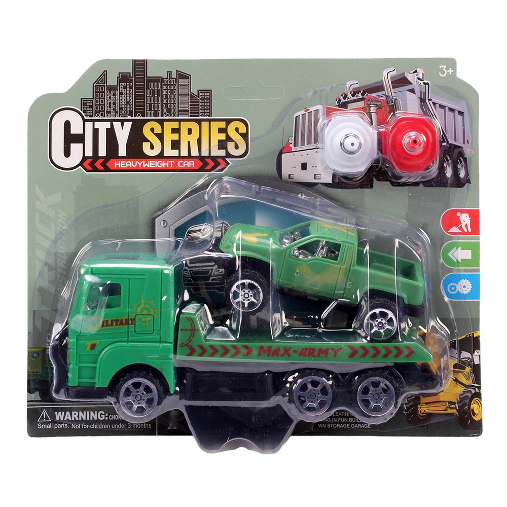 Автовоз ин. +машина, блистер 929-11C