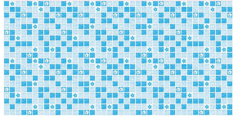 ПВХ панель Мозаика Голубая