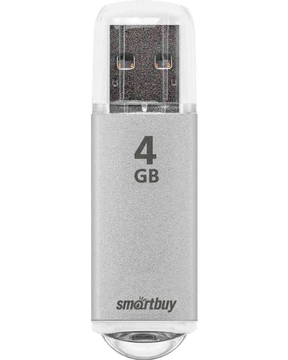Флеш-драйв 4 GB USB 2.0 Smartbuy V-Cut Silver