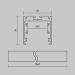 Профиль Led Strip ALM-3535R-B-D-2.5M