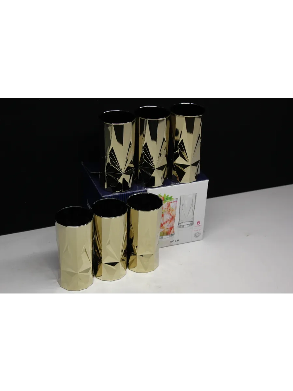Набор высоких стаканов для напитков 6шт.