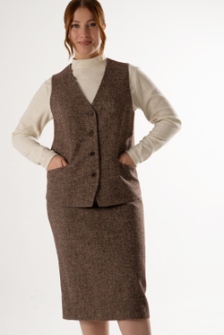 Юбка женская 2479ЮПБ, кор.меланж #523КМ012479ЮПБ