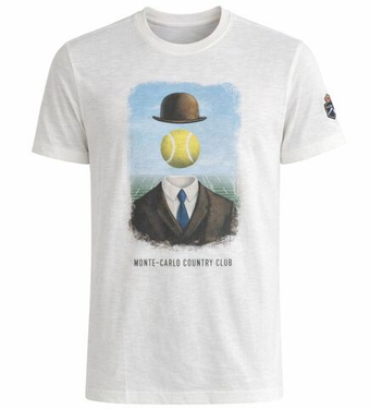 Мужская теннисная футболка Monte-Carlo Country Club MCCC Costume Print - milk