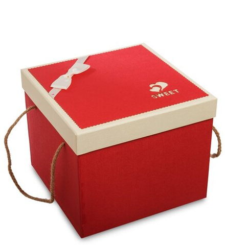 WG-64/3-A Коробка подарочная «Квадрат» цв.красный