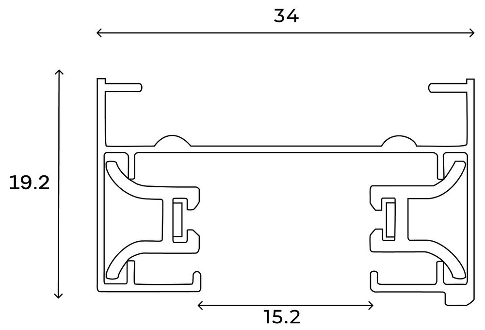 Трек накладной Hesby Lighting Skylite HSBL_0173