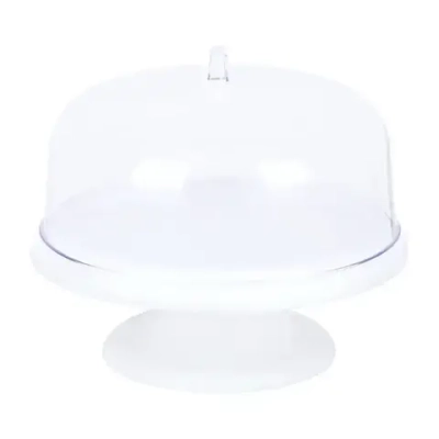 Тортница на ножке Белый