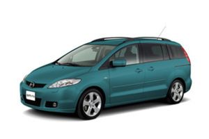 Багажники на Mazda 5 Минивен 2005-.... Штатные места