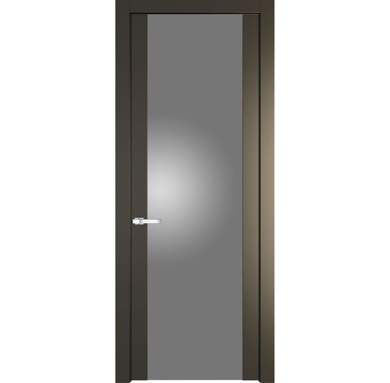 Межкомнатная дверь эмаль Profil Doors 1.7P перламутр бронза стекло серебро матлак