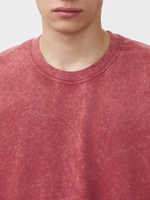 Футболка garment dyed (бордовый)