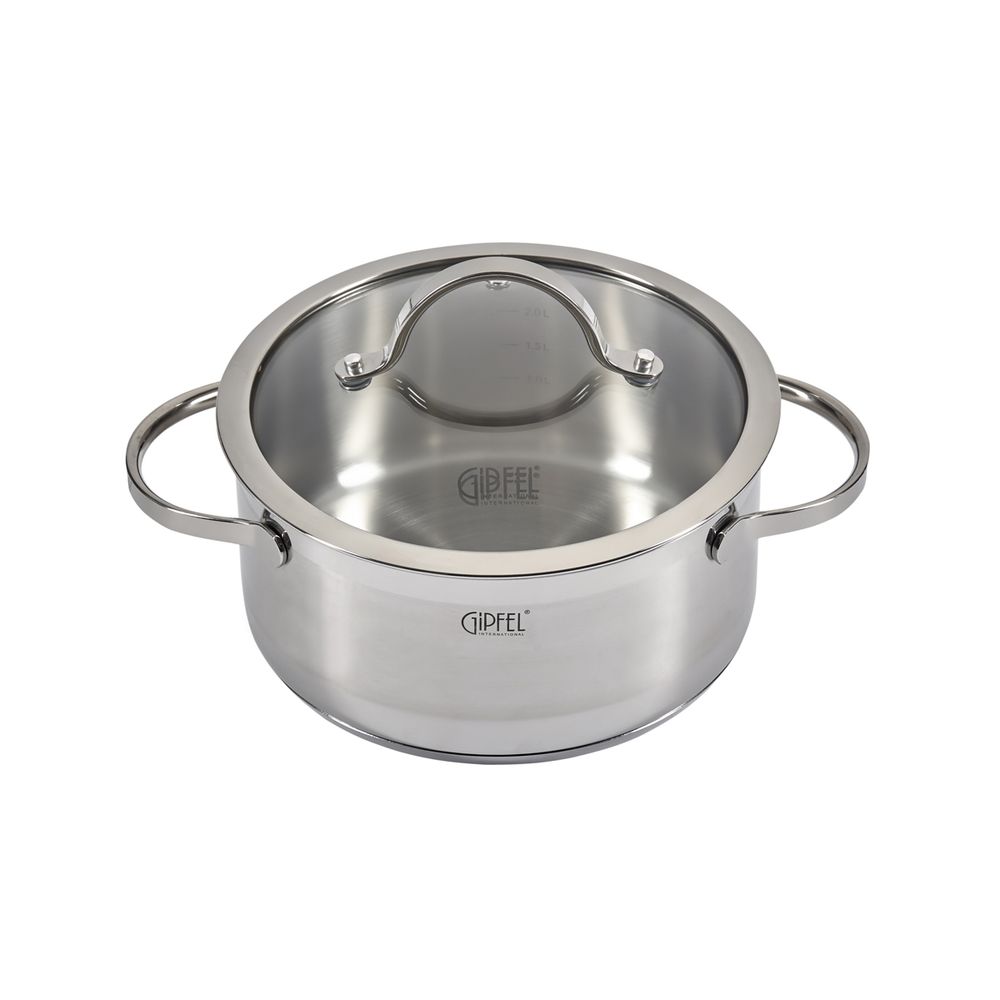 Кастрюля из нержавеющей стали Gipfel Victory 1368 20 см/2,6 л