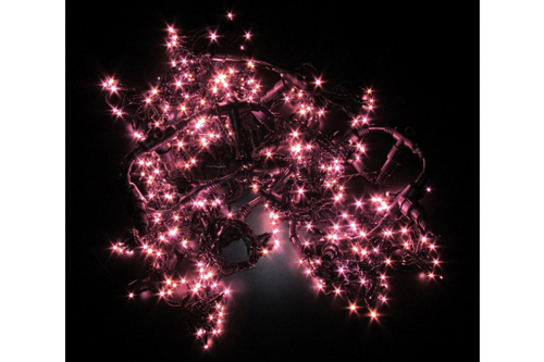 LED- PL-3720-2*3M-240V-P/BL-T (розовые светодиоды/черн пр)