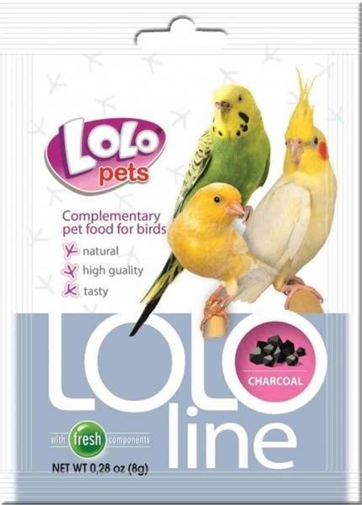 LoLo PETS Lololine для птиц уголь 8г