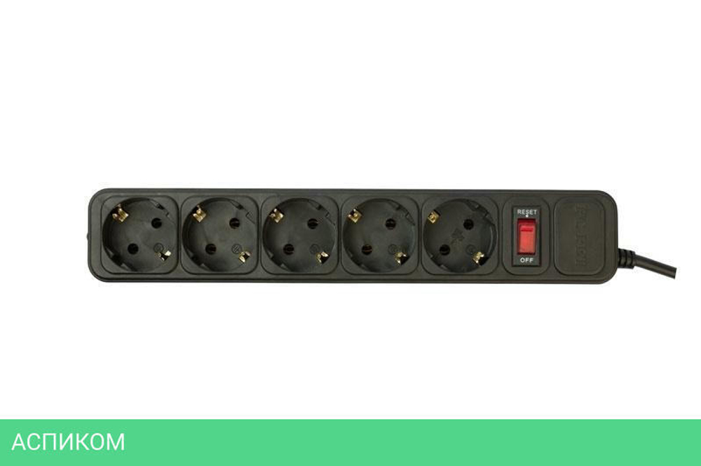 Сетевой фильтр PC Pet AP01006-5-BK черный
