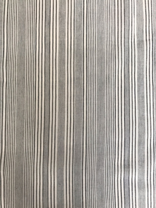 Марлевка жатка принт, полоска серая, хб BST3177С3