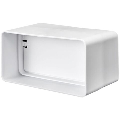 Соединитель вентиляционный пластик, плоский, d120 мм, 60 мм, обр.клап, Эвент, 60120СКПО