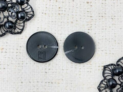 Пуговицы, d 2,5 см, чёрный