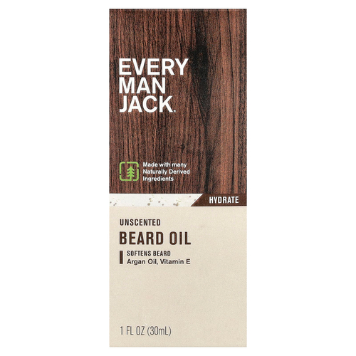 Every Man Jack, масло для бороды, без запаха, 30 мл (1 жидк. унция)