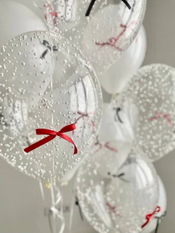 Воздушные шары с бантиками №2642