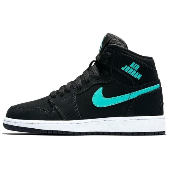 Jordan Air Jordan 1 Retro High Black Hyper Jade GS