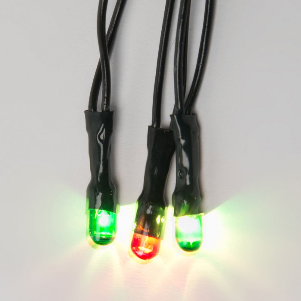 UDL-S0500-100-DGA MULTI IP20 MINI Гирлянда с контроллером. 5м. 100 миниламп накаливания. Разноцветный свет. Провод зеленый. TM Uniel.