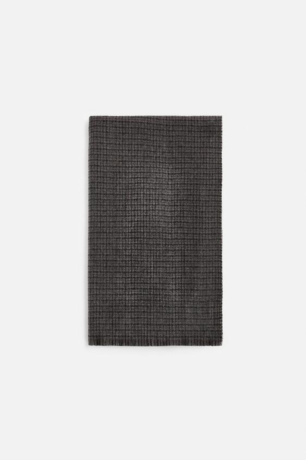 ZARA ШАРФ С ГЕОМЕТРИЧЕСКИМ УЗОРОМ, ЧЕРНЫЙ/КОРИЧНЕВЫЙ