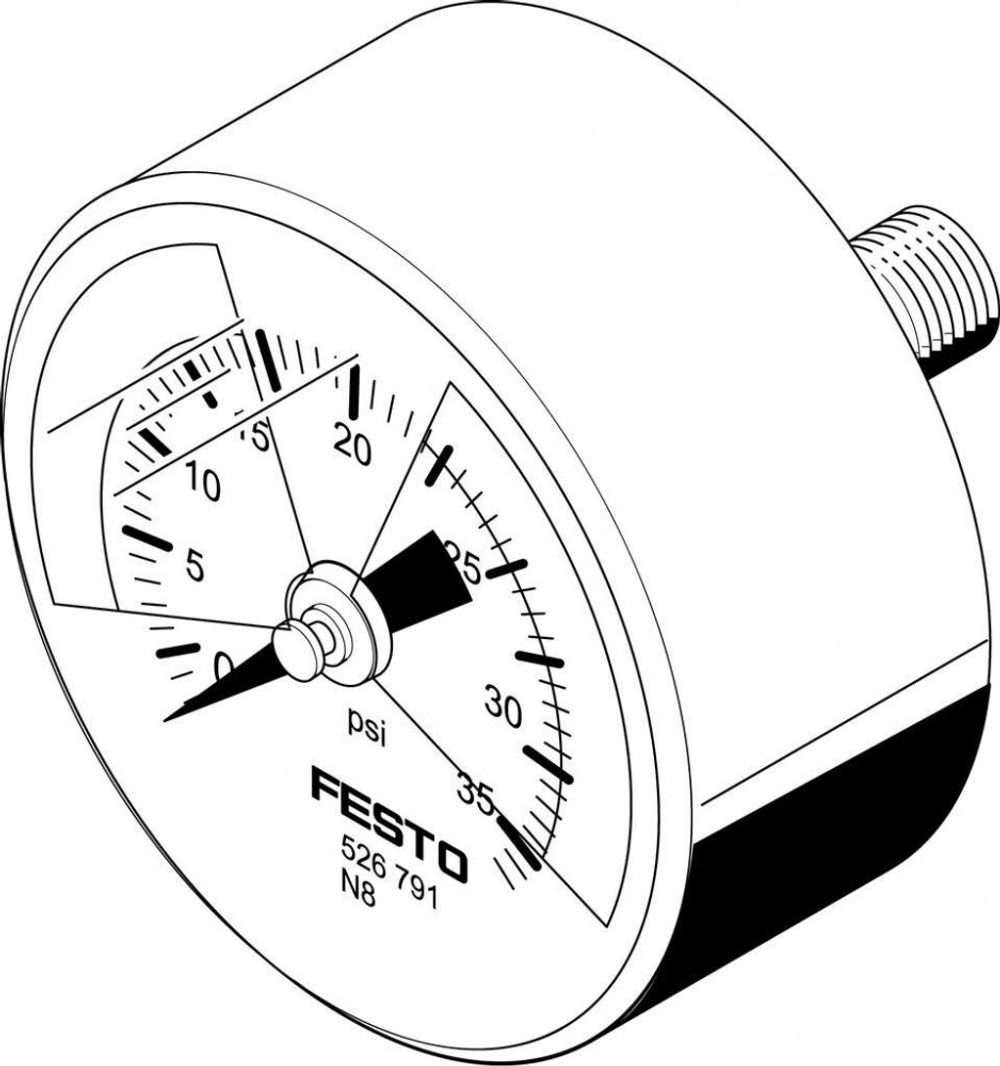 MA-50-36-R1/4-PSI-E-RG Манометр