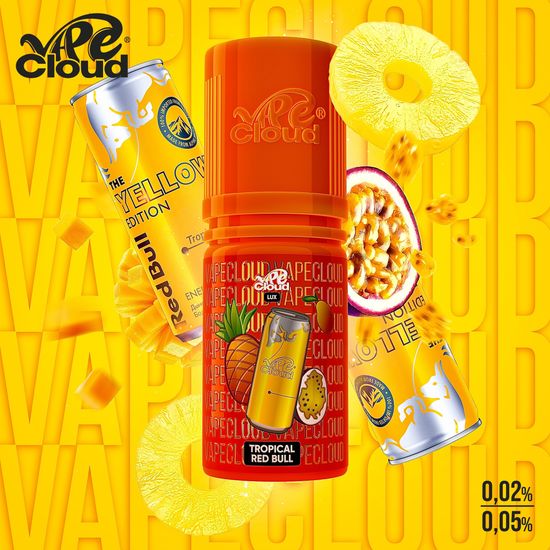 Vape Cloud Lux 0.05% - Tropical Red Bull (Тропический Ред Булл со льдом) 30 мл.