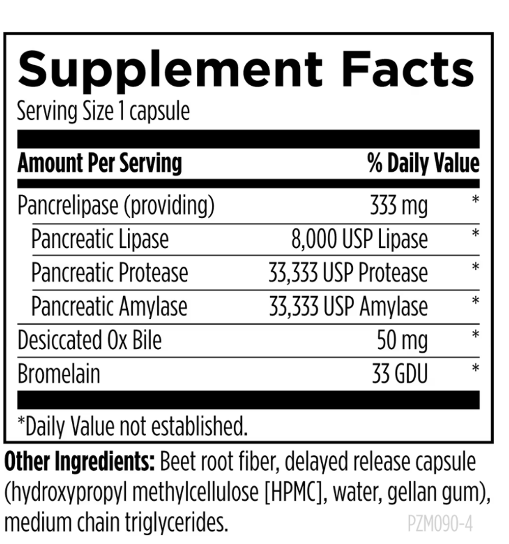 Designs For Health - Pancreatic Enzymes Complex - 90 capsules