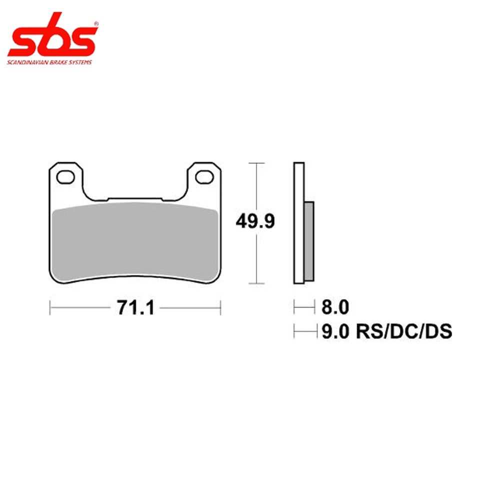 SBS 806RS тормозные колодки передние