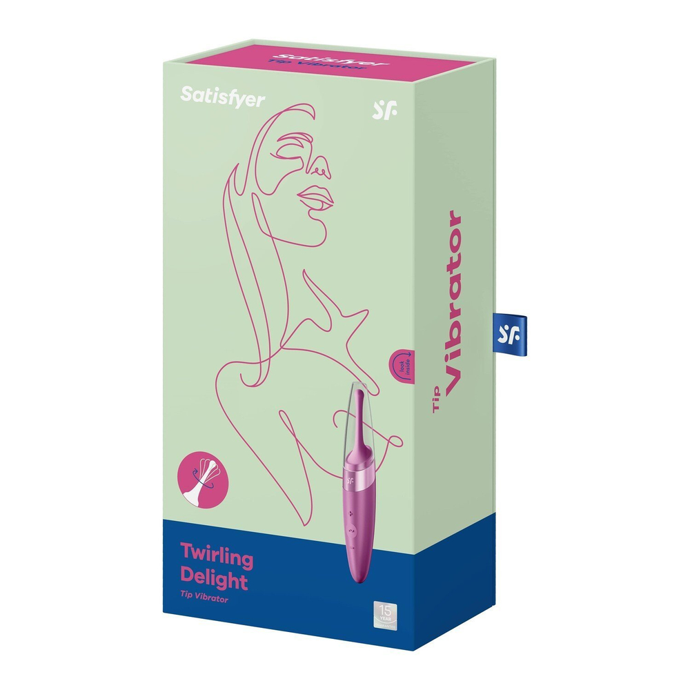 Перезаряжаемый точечный вибромассажер Satisfyer Twirling Delight, розовый