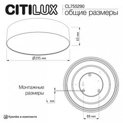 Накладной светильник Citilux BART CL755290