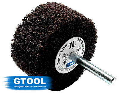 Шлифовальная головка лепестковая абразивная скотч-брайт GTOOL, 60х30х6мм, зерно medium