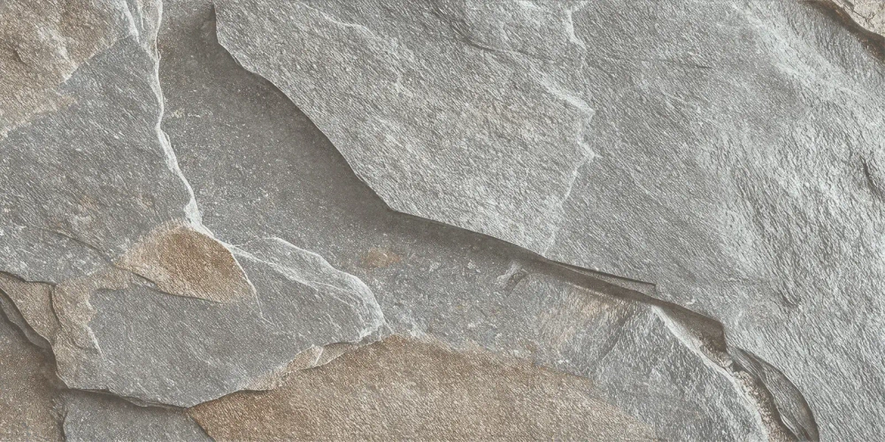 Керамогранит Alma Ceramica GFA3060LEG74R Legend 30x60 серый / бежевый глазурованный матовый / противоскользящий / рельефный под камень