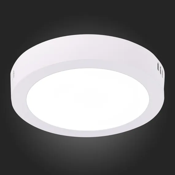 ST112.542.12 Светильник настенно-потолочный Белый LED 1*12W 4000K 795Lm Ra80 120° IP20 D160xH28 90-2 Накладные светильники