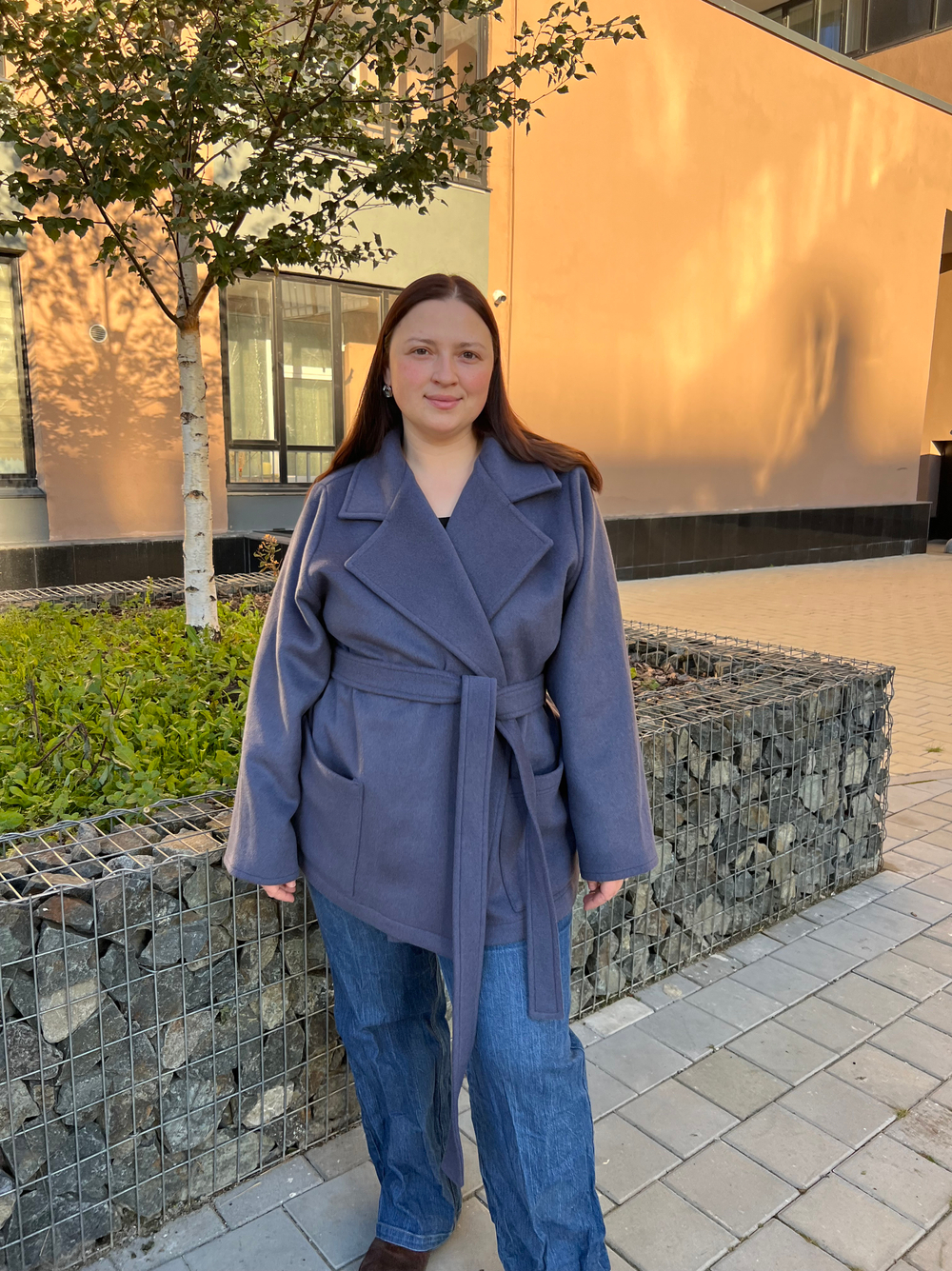 Пальто-пиджак из шерсти Альпаки