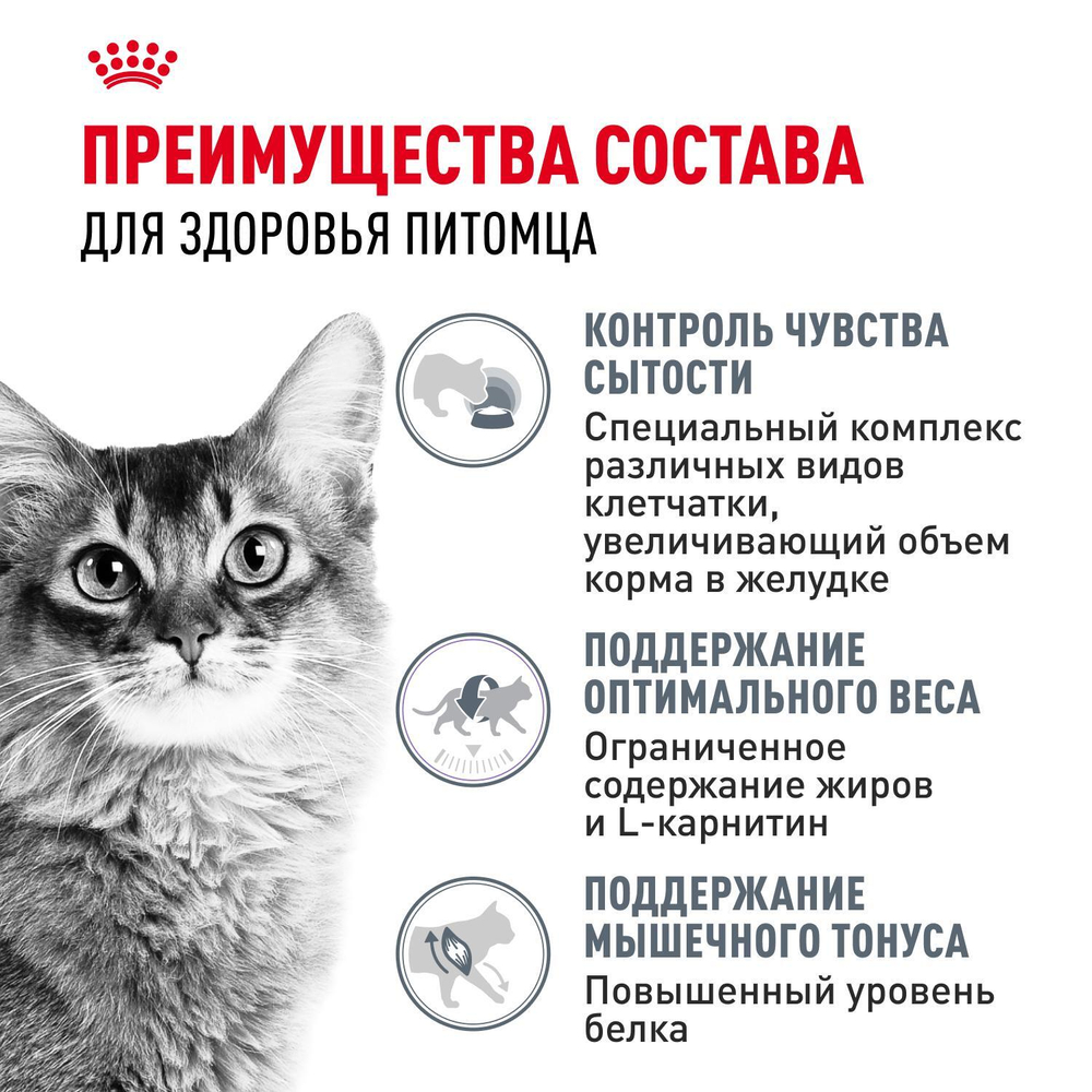 Royal Canin Light Weight Care Корм сухой для взрослых кошек для профилактики лишнего веса 0,4 кг