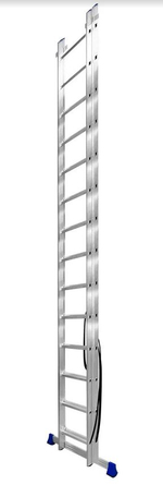Лестница алюмин.  2секц* 14ступеней (3,97м-6,68м) / МОНТАЖНИК