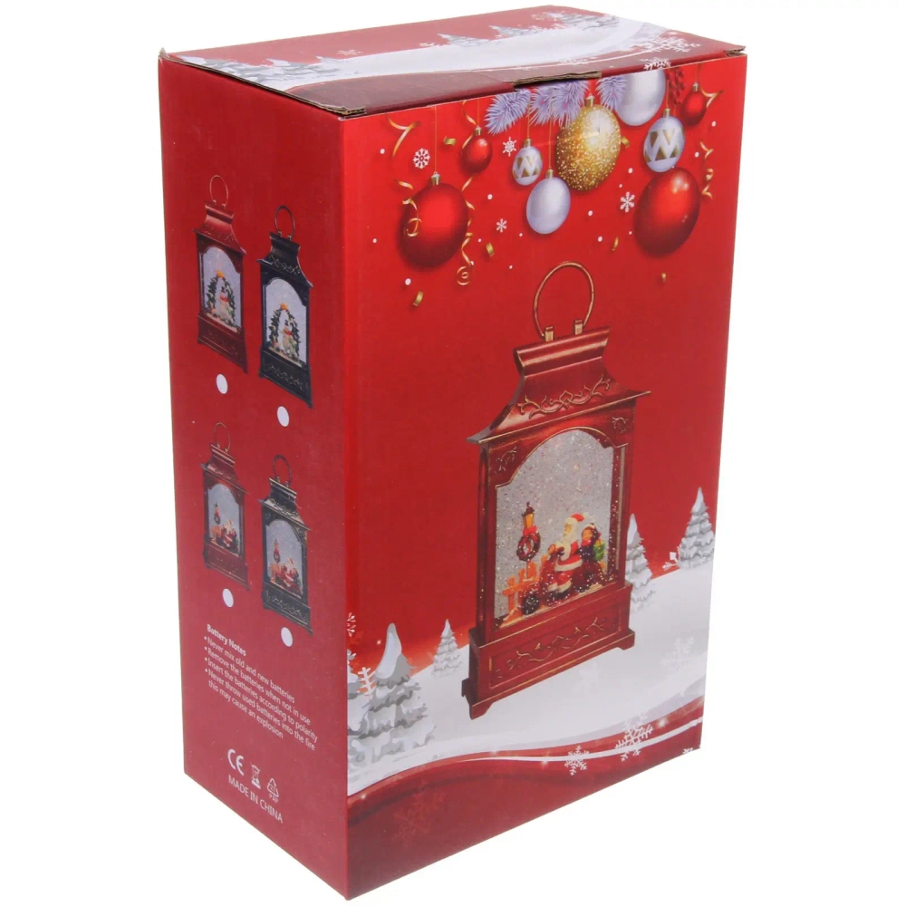 Сувенир с подсветкой «Новогоднее счастье»16.6*8.6*28.6 см, микс (питание от USB и батареек)